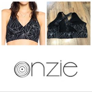 Onzie geometric design sports bra